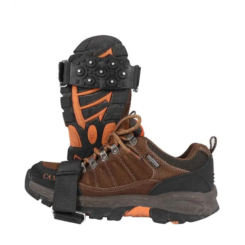 7 ترصيع العالمي الثلوج الجليد تسلق سلامة أداة مكافحة زلة المسامير القبضات الأشرطة المرابط أحذية يغطي تسلق اكسسوارات 7 ترصيع العالمي الثلوج الجليد تسلق سلامة أداة مكافحة زلة المسامير القبضات الأشرطة المرابط أحذية يغطي تسلق اكسسوارات