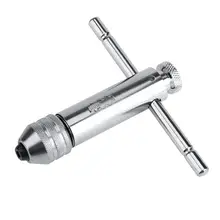 Регулируемый Т-образная ручка, коснитесь гаечные ключи M3-M8 M5-M12 машина кран с винтовой резьбой слесарный инструмент для набор инструментов для нарезания наружной и внутренней резьбы