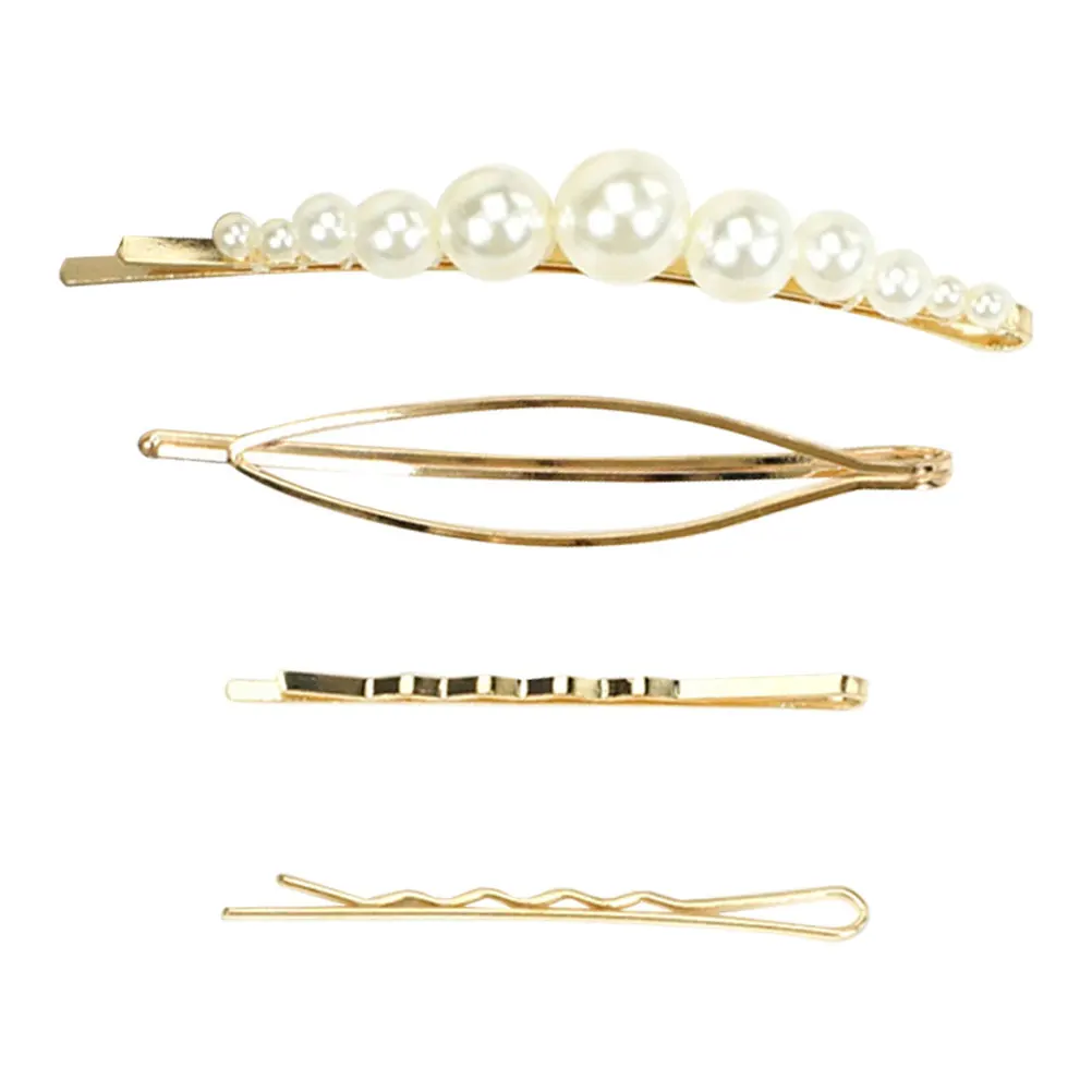 Buy 4pcs Hair Clips Decorative Fashion Simple Hair