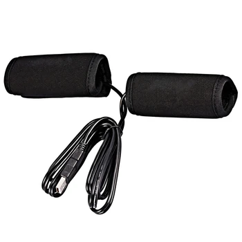 

USB Heated Grips Handle Handlebar Warmer Overgrips Removable for Motorcycle 2pcs
