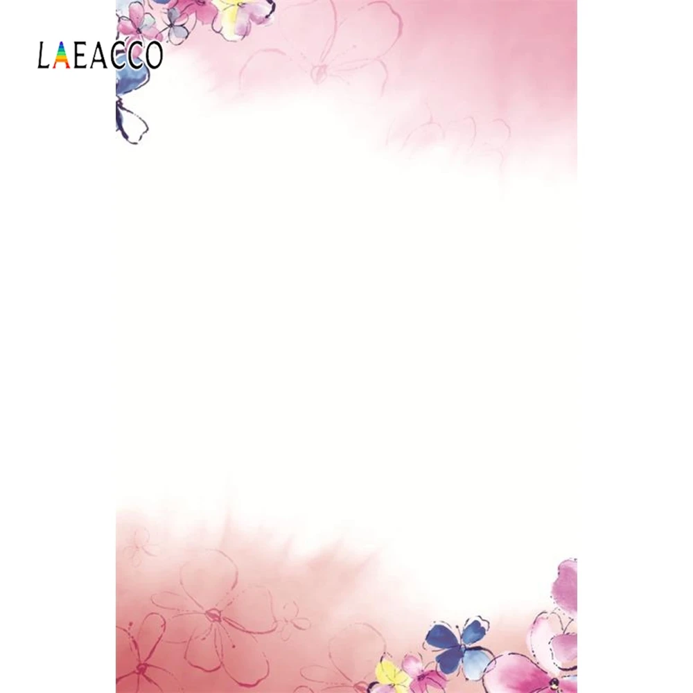 

Laeacco Baby Newborn Pink Flowers Backdrop Photography Backgrounds Summer Photocall Photographic Backdrops For Photo Studio