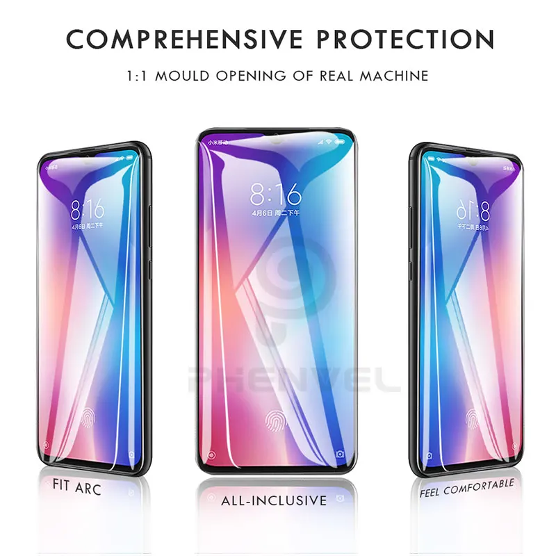Protective Glass For Xiaomi 9 Full Cover Screen Protector For Xiaomi Mi 9 Mi9 SE MI Play 5D Tempered Glass Film