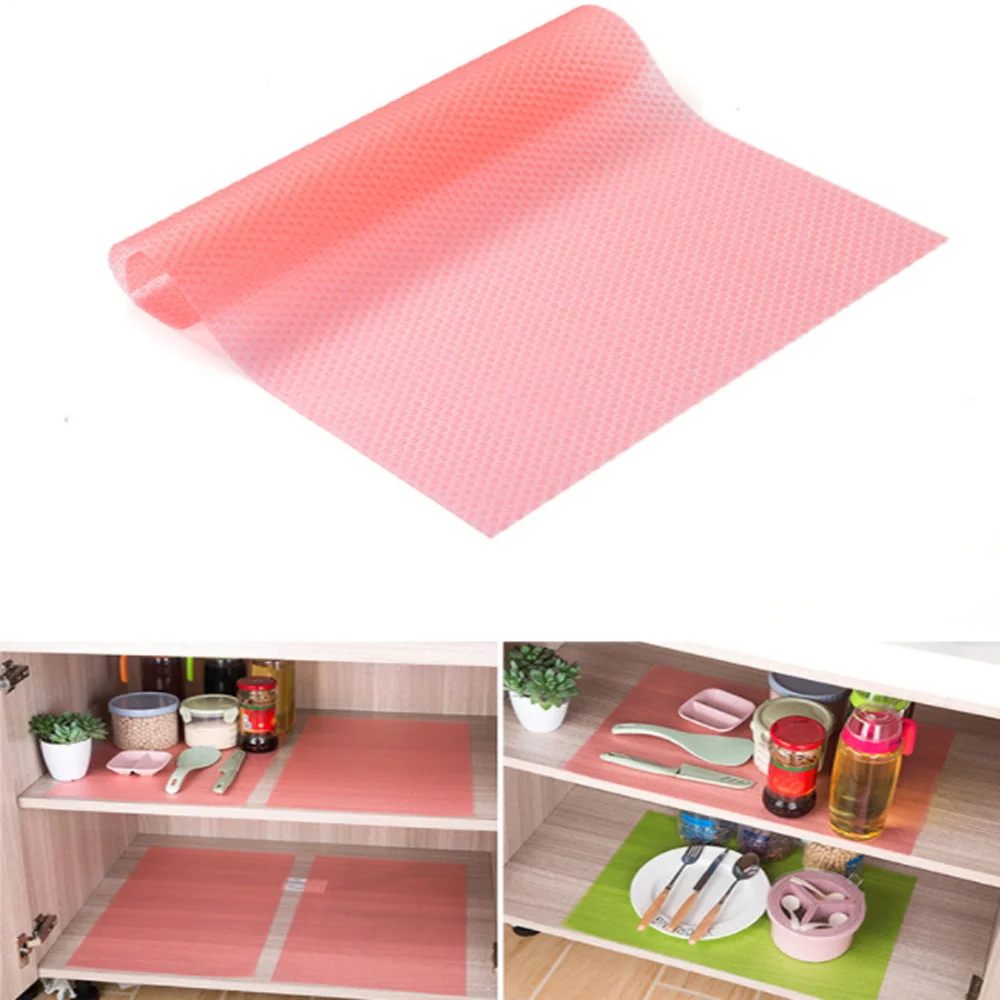 

4 Pcs/set Refrigerator Pad Antibacterial Antifouling Mildew Moisture Absorption Pad Refrigerator Mats Kitchen Accessories