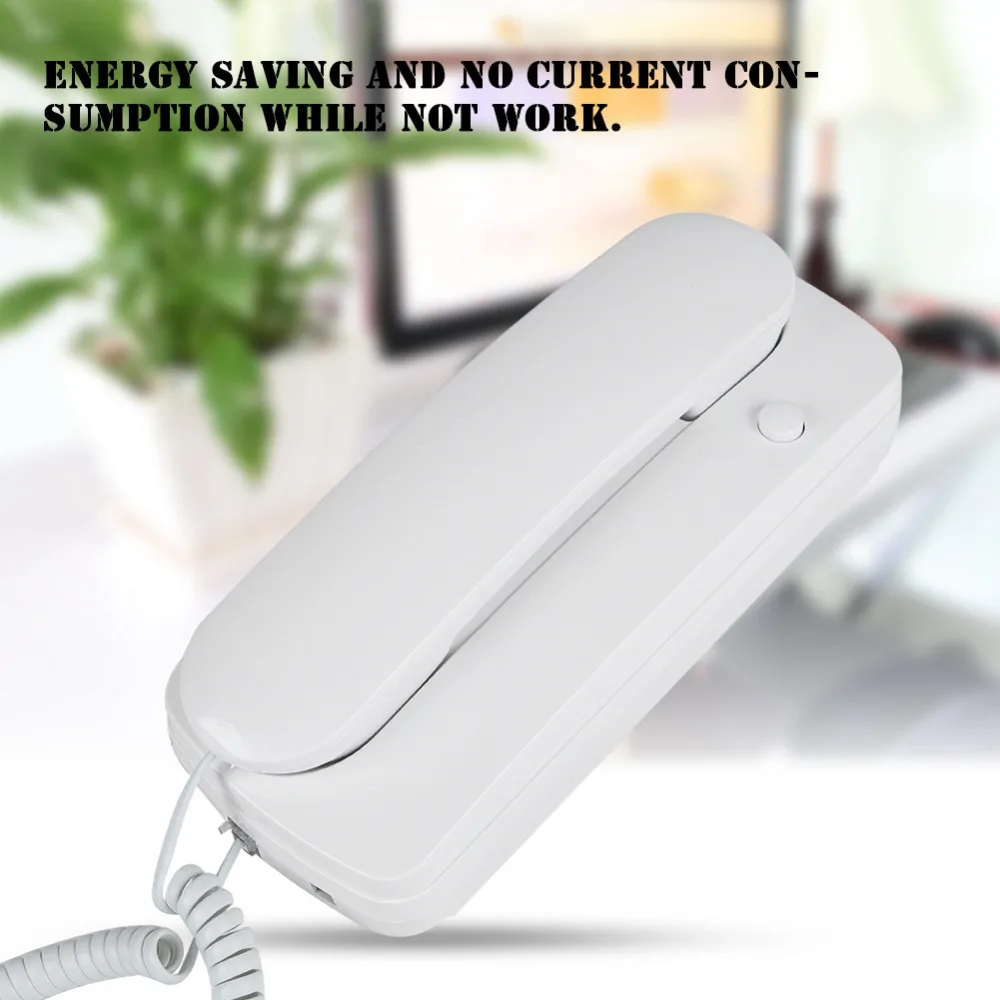 

Wired AC DC Two Way Intercom Doorphone Audio Villa Home Office Non-visual Interphone Hot Sale