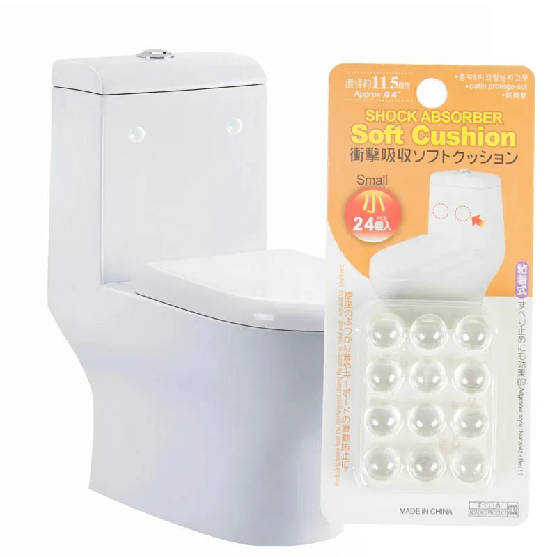 24Pcs Cabinet Door Accessories Shock Absorber Anti Slip Bumper Damper Buffer Pad Self Adhesive Bathroom Accessories set
