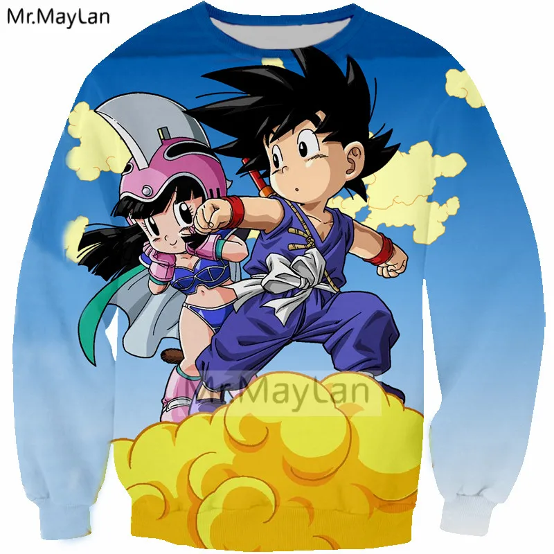 Classic Anime Dragon Ball Z Goku 3D Printed Sweatshirts Men/women Hiphop Streetwear Hoodie Spring 90s Boys Kawaii Coat Clothes