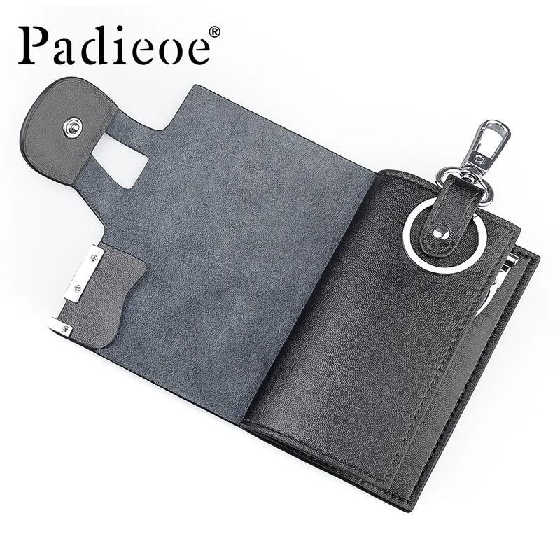 Padieoe ключница мужская натуральная кожа держатель для ключей ключницы авто сумка для ключей сумка натуральная кожа брелок кошелек