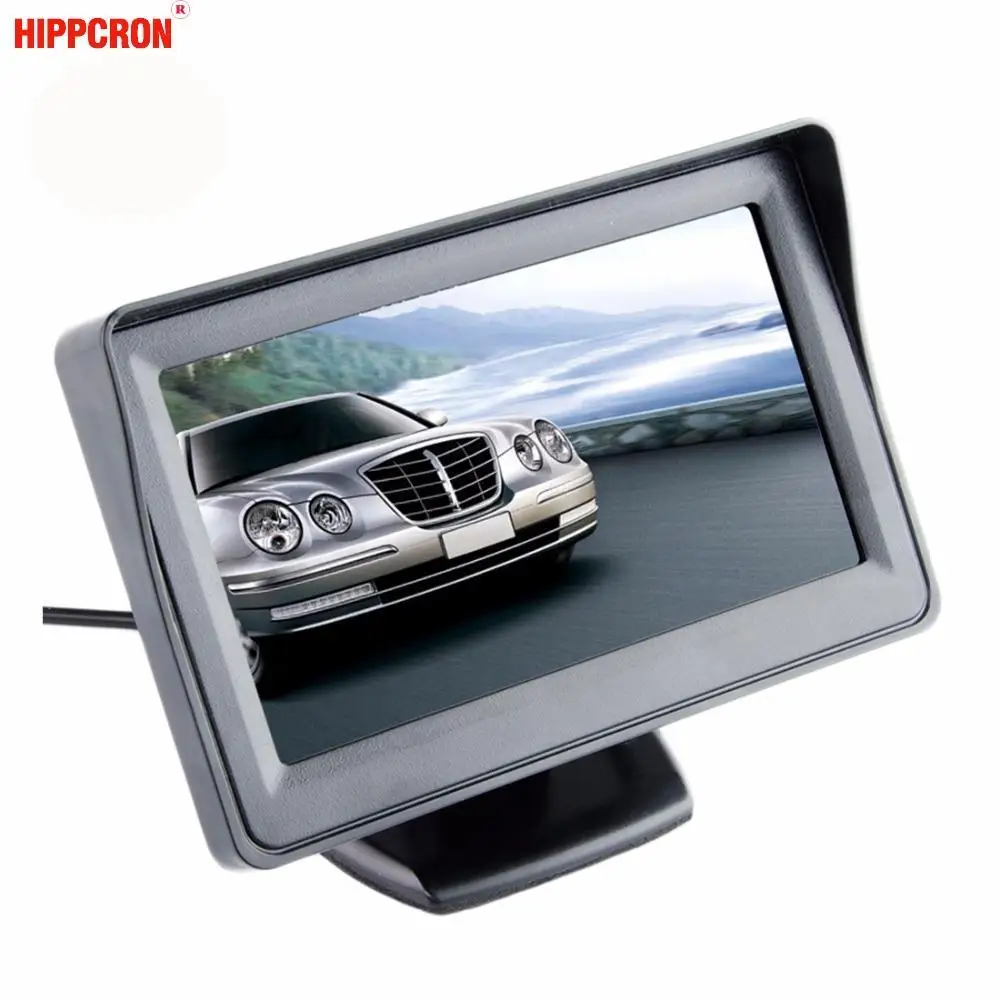 автомонитор 7 дюймов для камеры заднего вида. монитор складной 4. 3 дюйма. автомонитор 4. автомобильный монитор hippcron, экран 4.