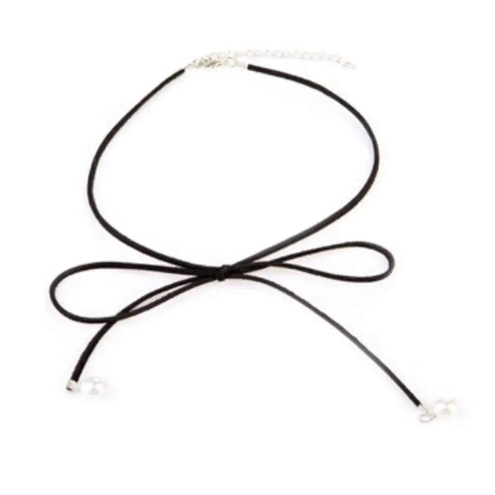 

Sweater Chain Necklace Women Simple Fashionable Simple Bowknot Pearl Sweater Chain Necklace For Women