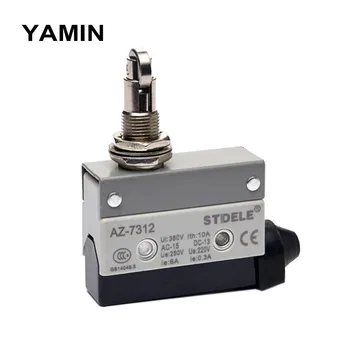 

10A 380V Roller Hinge Lever Micro Limit Switch TZ-7312 AZ-7312 Travel Stroke switches Momentary Reset type (2PCS)