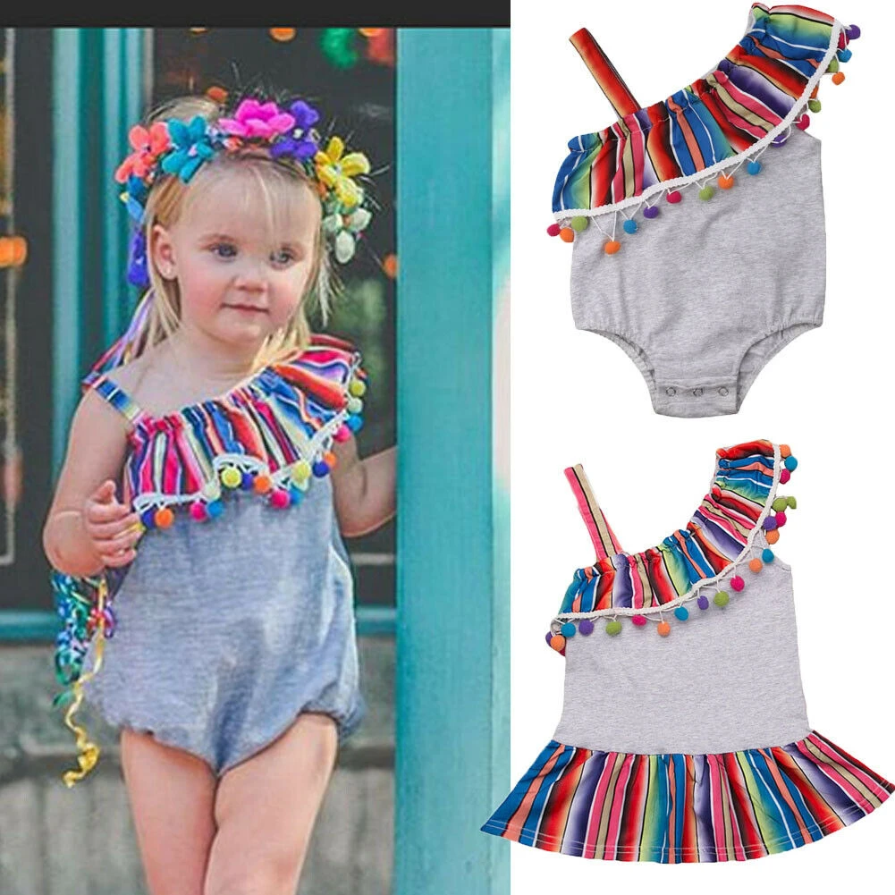 rainbow romper baby girl