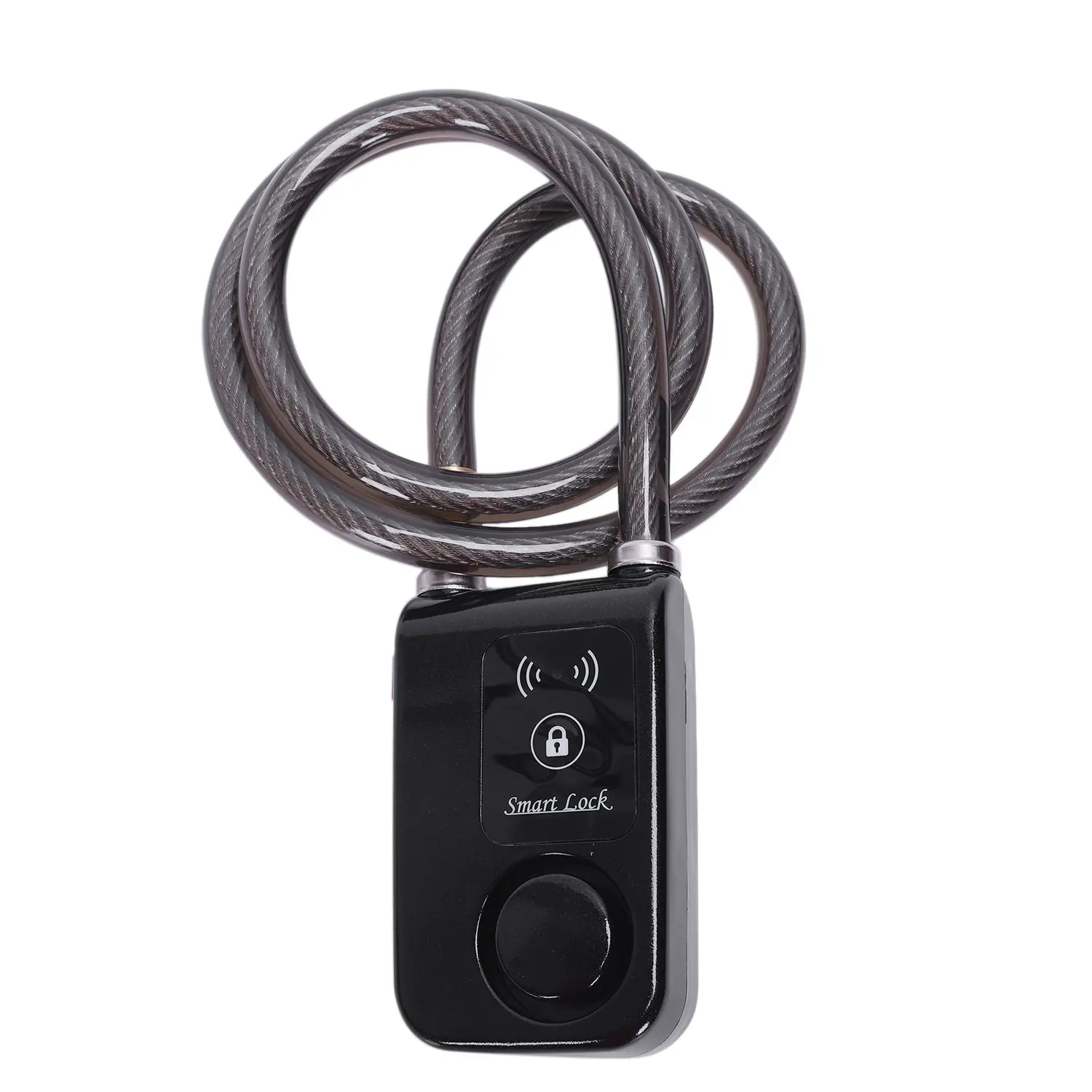 

Outdoor Anti Theft Bicycle Lock Super Intelligent Phone App Control Smart Alarm Bluetooth Lock Waterproof 110Db Alarm Lock(Bla