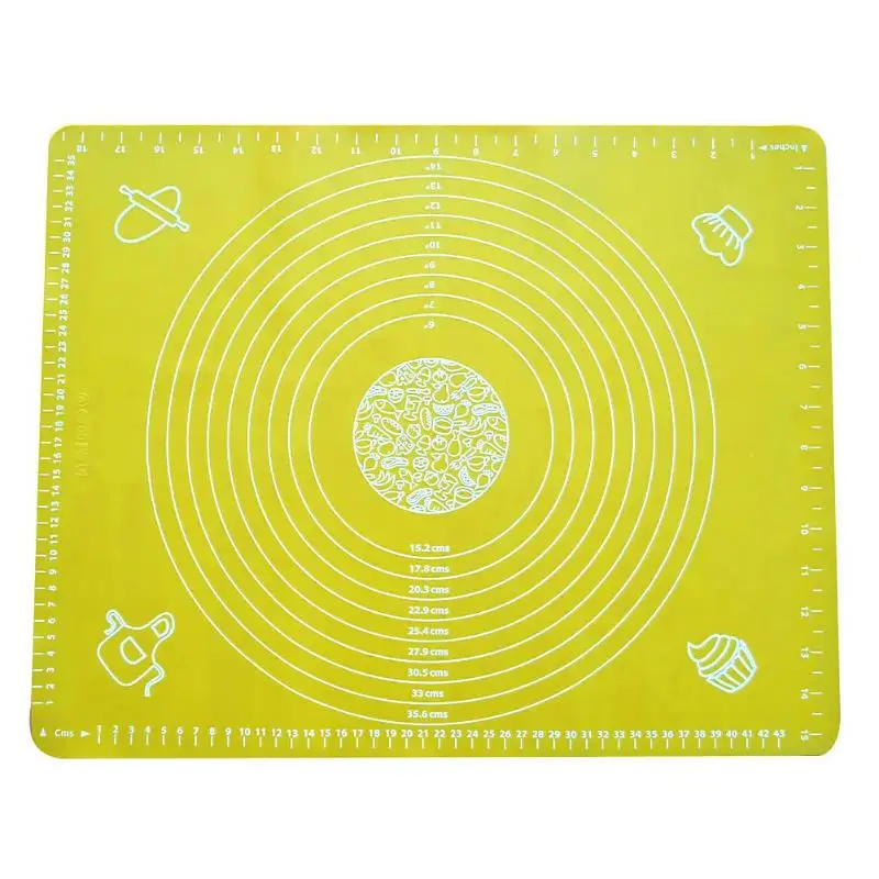 

2 Sizes Silicone Baking Mat Oven Rolling Dough Pad With Scale Non-Stick Pastry Mat Kitchen Baking Gadget Tools Bakeware
