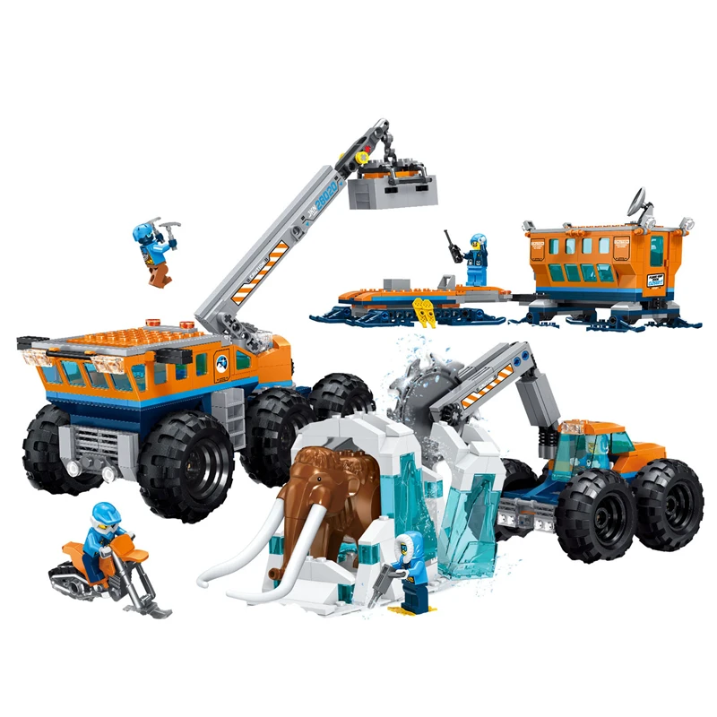 

28020 Compatible Legoinglys City Figure Block Antarctic Rescue Vehicle Building Blocks Compatible DIY Toy for Kids Birthday Gift