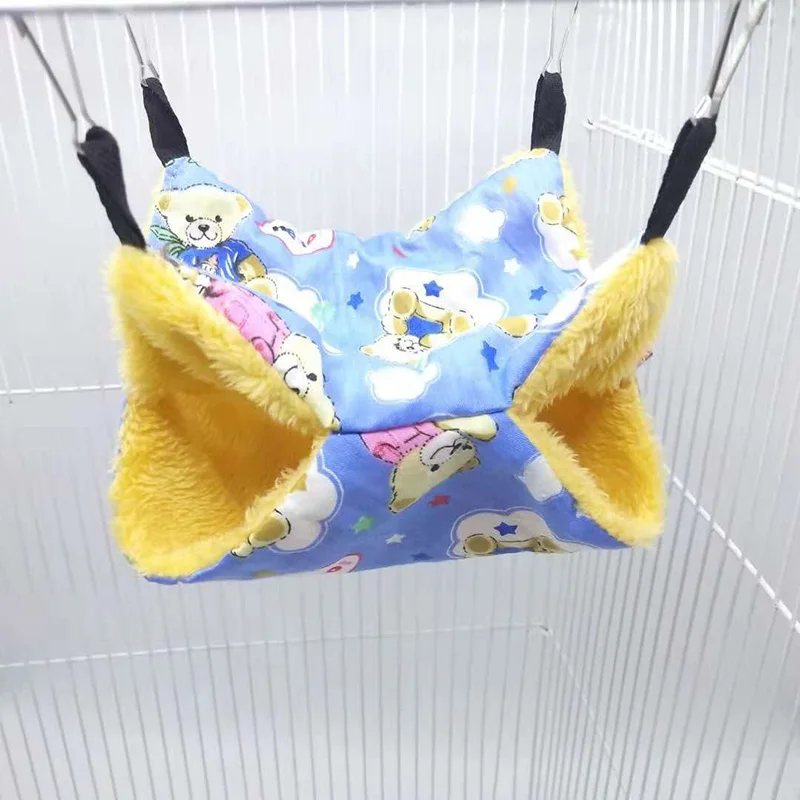 

Pet Cat Bird Hamster Ferret Rat/Squirrel Hammock Hanging Mat Nest Bed House Toys Swing Bed House Cage Toy With Hole for Birds