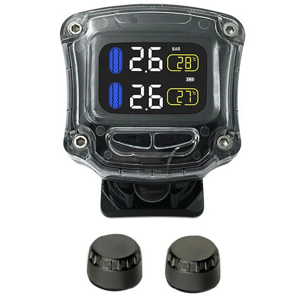 

CAREUD M3-B-WI-H TPMS Wireless External Internal Sensor Set 2pcs Tyre Pressure Monitor System for Motorcycle Bicycle