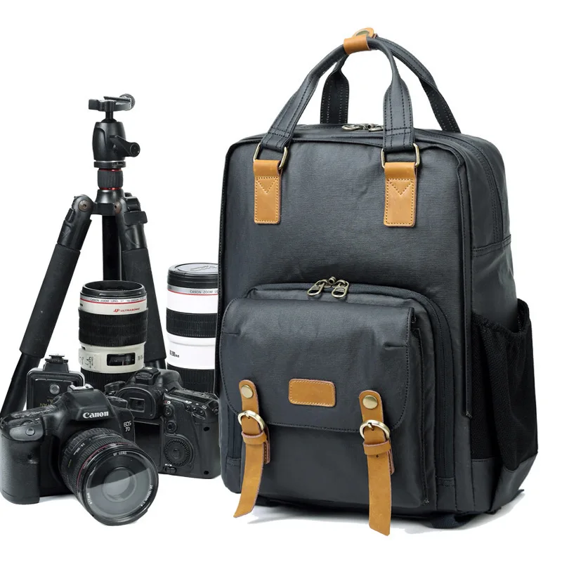 

New Professional Anti-theft Waterproof Photography Backpack Fashion Korean Style Outdoor Casual Travel Rucksack For Canon Nikon