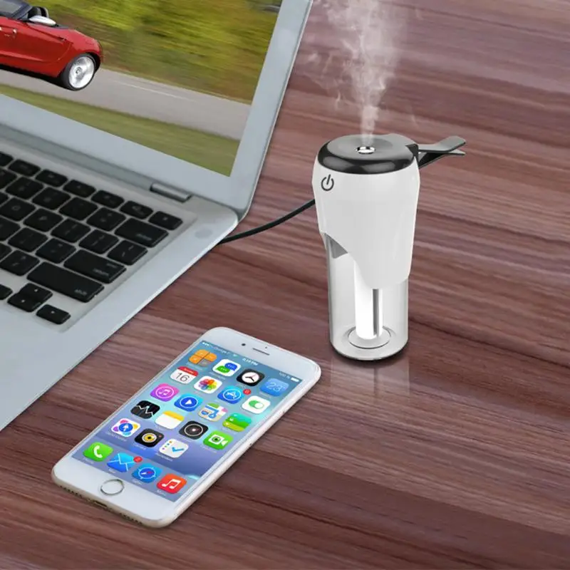 Портативный Dual USB зарядное устройство автомобиля мини увлажнитель воздуха ароматический увлажнитель воздуха
