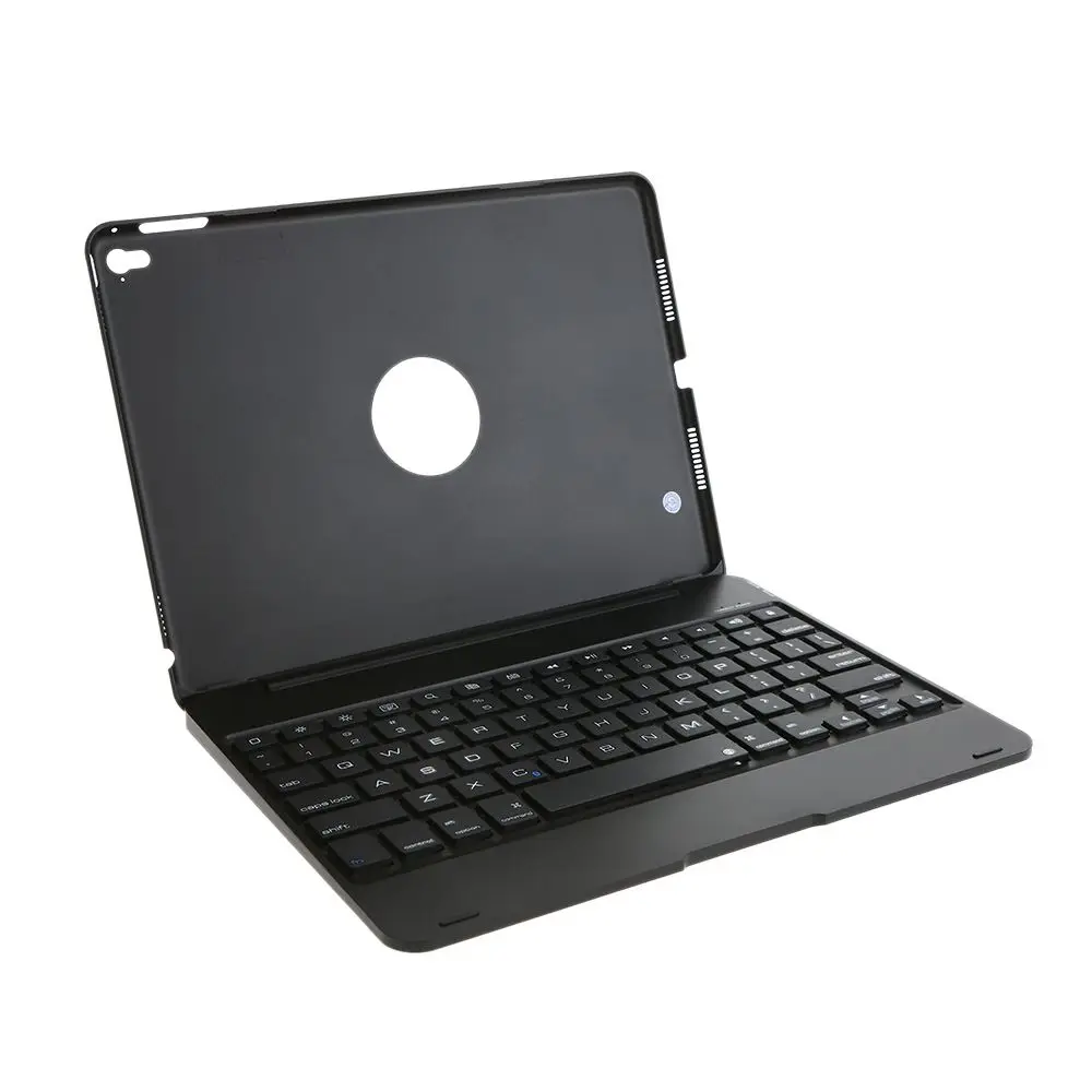 

Smart Wireless Bluetooth Backlit Keyboard Case tablet Cover Flip-open For ipad Pro 9.7 inch ipad Air2 black