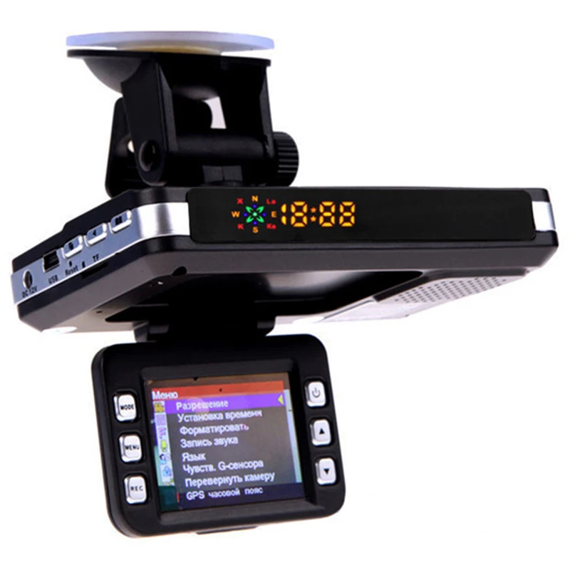 3 в 1 Автомобильный Dvr камера GPS детектор радаров Предупреждение видео рекордер
