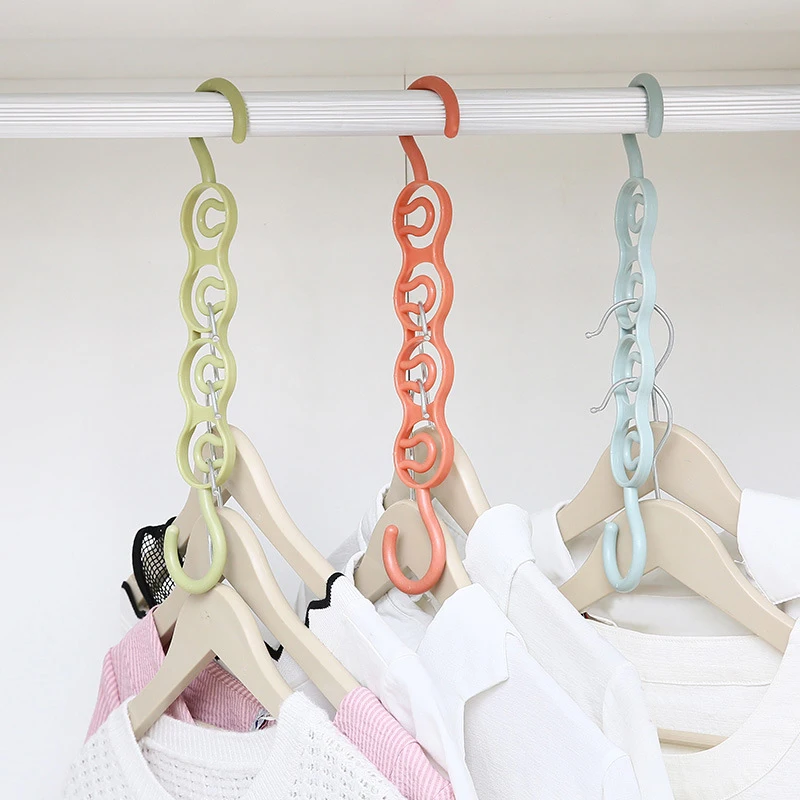 

Clothes Hanger Wardrobe Plastic Multilayer Circle Multifunction Storage Racks Scarf Hangers Clothes Drying Rack 1PC For Clothes