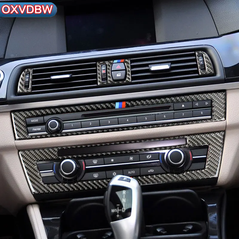 Для BMW F10 5 серия внутренняя отделка из углеродного волокна украшение автомобиля CD