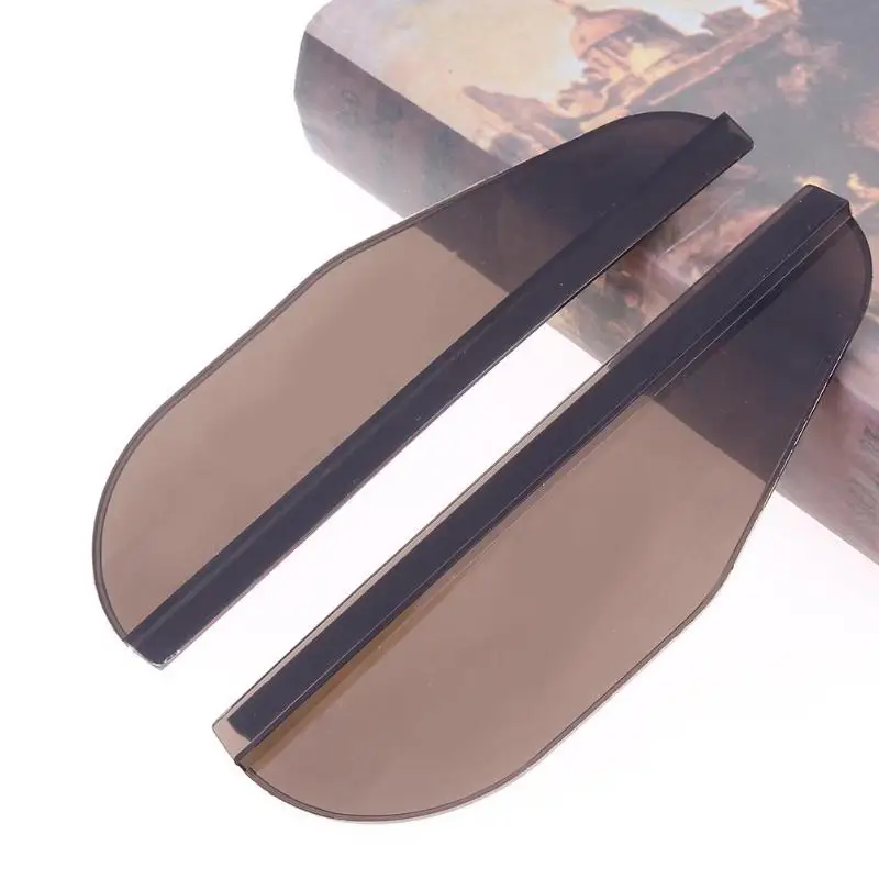 2 шт. Универсальное автомобильное боковое зеркало заднего вида, дождевая доска, солнцезащитный козырек, защита от солнца, изготовлен из высококачественного гибкого ПВХ-пластика
