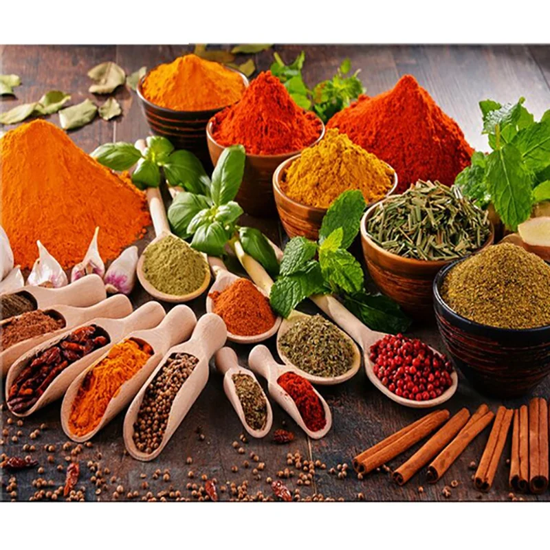 

Kitchen Spices Diy Diamond Painting Cross Stitch Puzzle 5D,Full Square Diamond Embroidery Beads