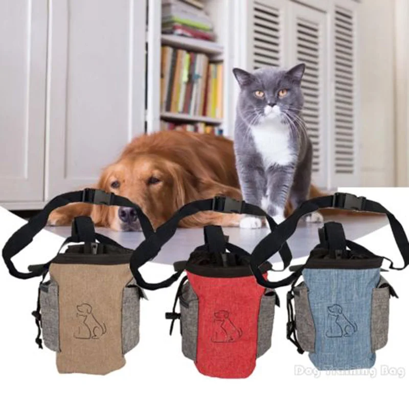 

Pet Dog Training Waist Treat Bag Feed Bait Puppy Snack Food Carries Pocket Pouch
