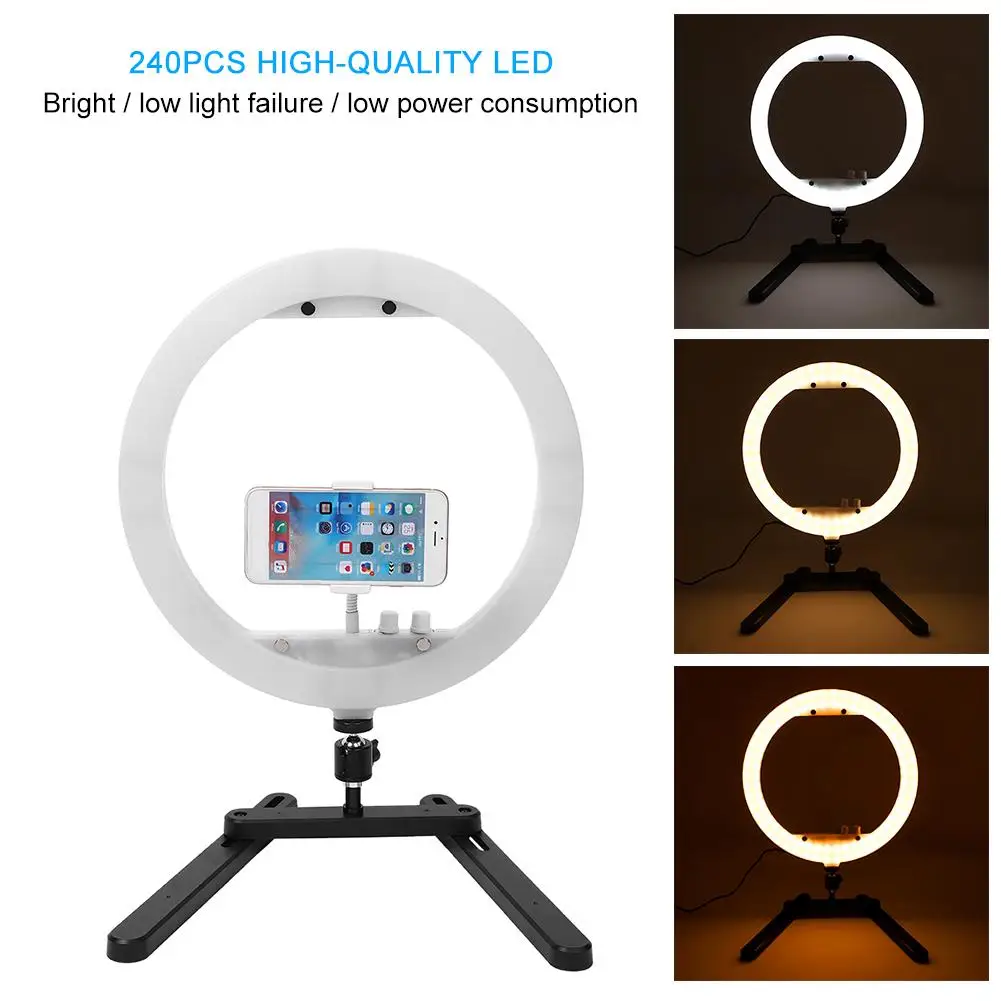 

Camera Colorful 240 LED Beads Light Source Brightness Camera Phone Ring Lamp