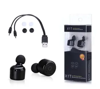 

50pcs True In-Ear Earbuds True Wireless Earphones TWS CSR 4.2 Sport Stereo Bluetooth Earphone X1T For Iphone XS