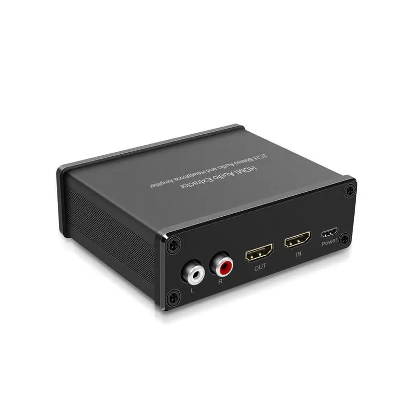 

4KHDMI Audio Splitter HDMI Audio Separator Suport Headphones + R / L Analog Audio Output Hig Quality HDMI Audio Splitter