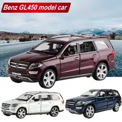 1:32 Классическая Diecast АВТОМОБИЛЯ Mercedes-Benz GL450 модель из сплава игрушка автомобиль коллекция звук и свет игрушка с инерционным механизмом