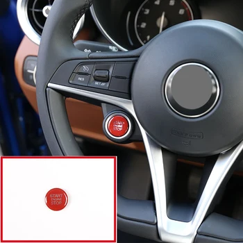 

1 Pcs ABS Plastic Car Start Engine Stop Cover Trim For Alfa Romeo Giulia Stelvio 2017 2018 Accessories