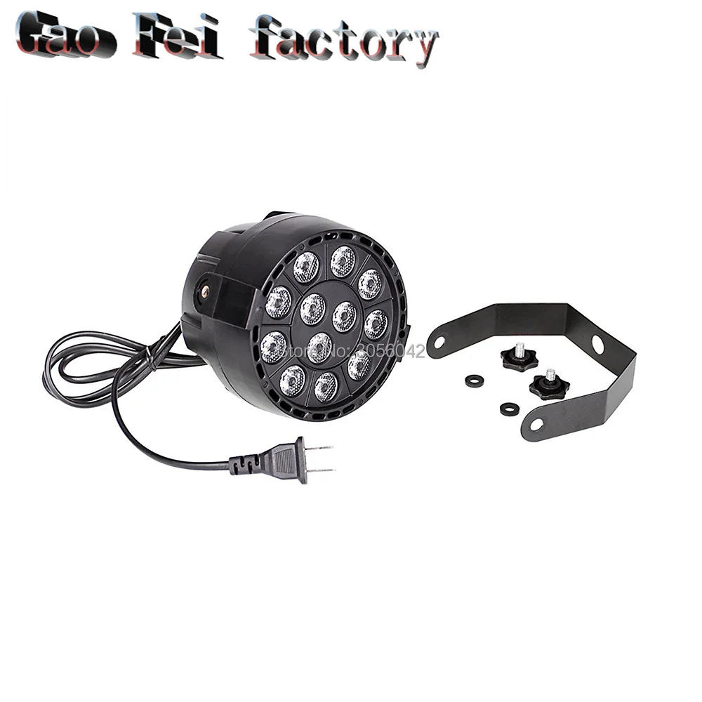 Par led 12X3 Вт rgbw led wash DMX сценическое Освещение DJ DMX Led Par вечерние Led плоские для DJ