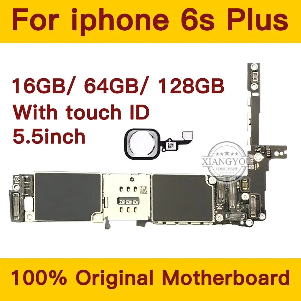 16 Гб/64 Гб/128 ГБ для iphone 6s Plus материнская плата с сенсорным идентификатором
