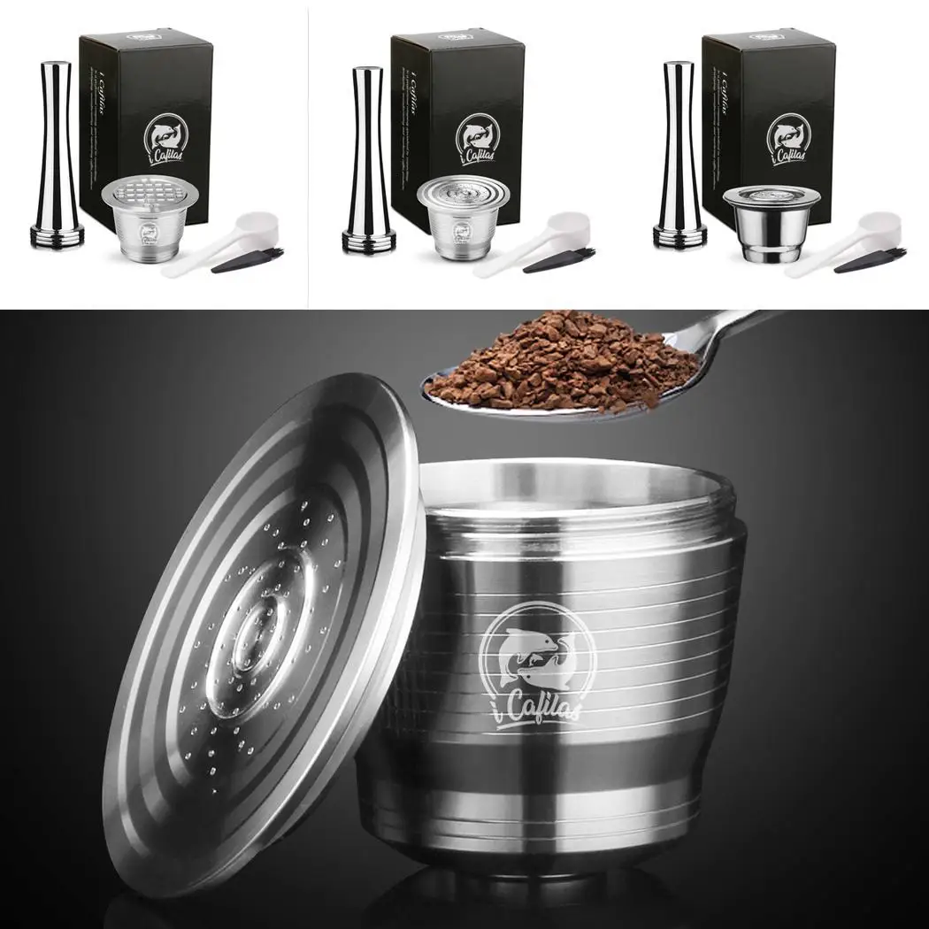 

Coffee Capsule Cup Filter Concentrated Coffee Powder Stainless Steel Home Bar Office Cafe Hammer Set Kitchen Coffee Supplies