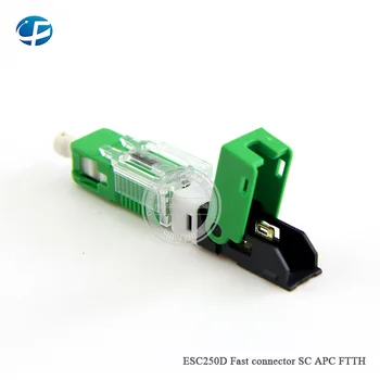 

Aliexpress hot selling 100pcs/lot ESC250D SC APC FTTH fiber opticfast connector