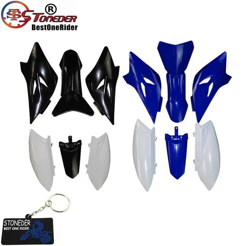 Aftermarket Black White Plastic Fairing Body Parts Fender Kits Replace For Pit Dirt Bike TTR50 TTR50E 2006-2016