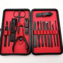 Высококлассные ножницы для ногтей Набор 15 наборов инструментов для ногтей косметические щипчики для ногтей нож для педикюра