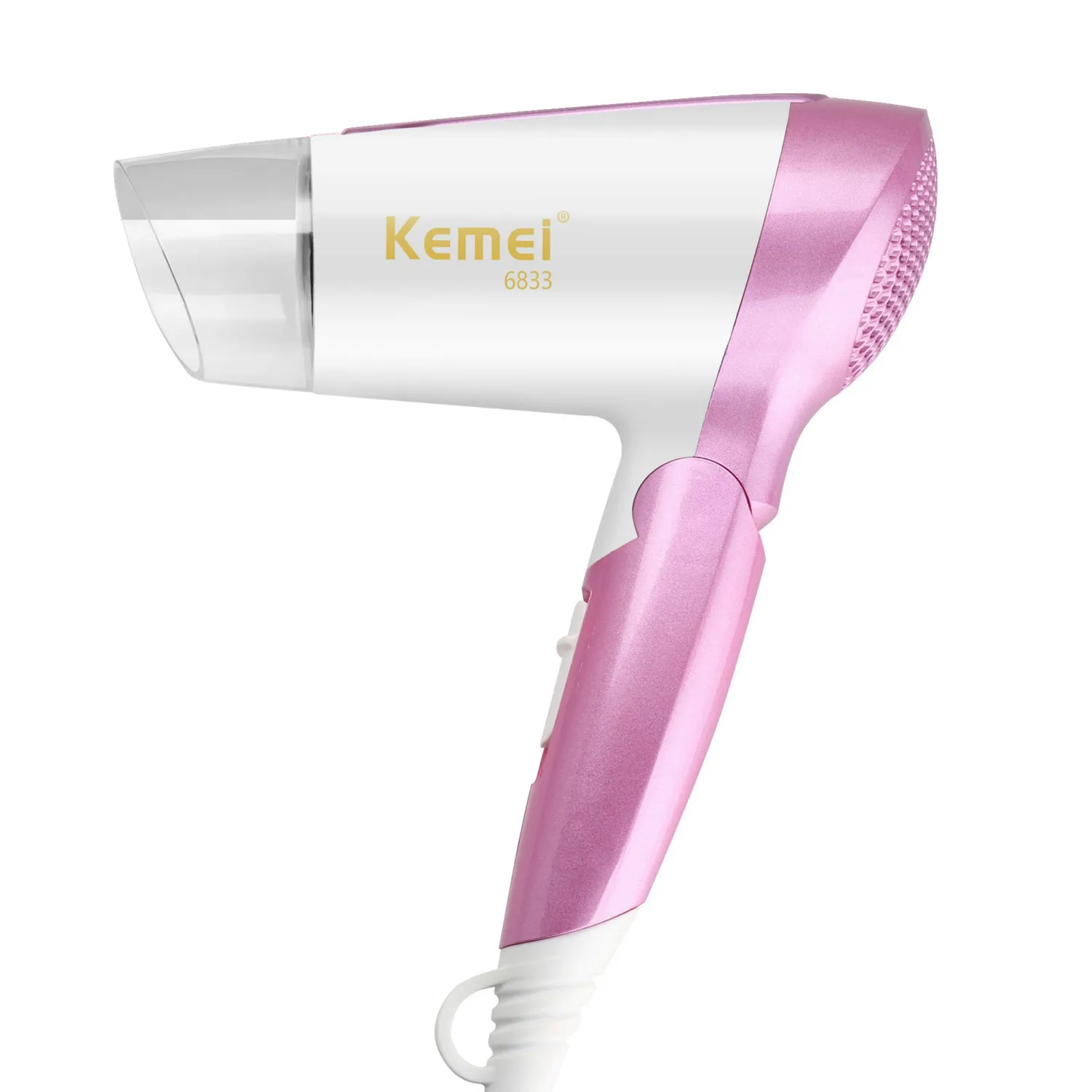 

Kemei KM-6833 small home mini hair dryer White