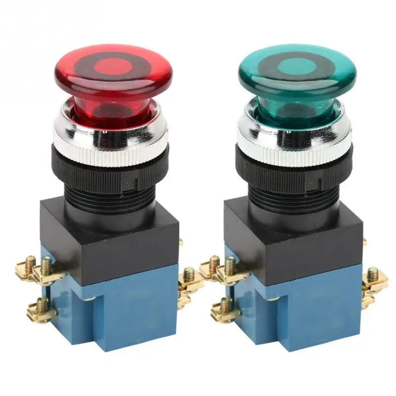 Buy 10Pcs Auto Reset Mushroom Switch Self reset Push