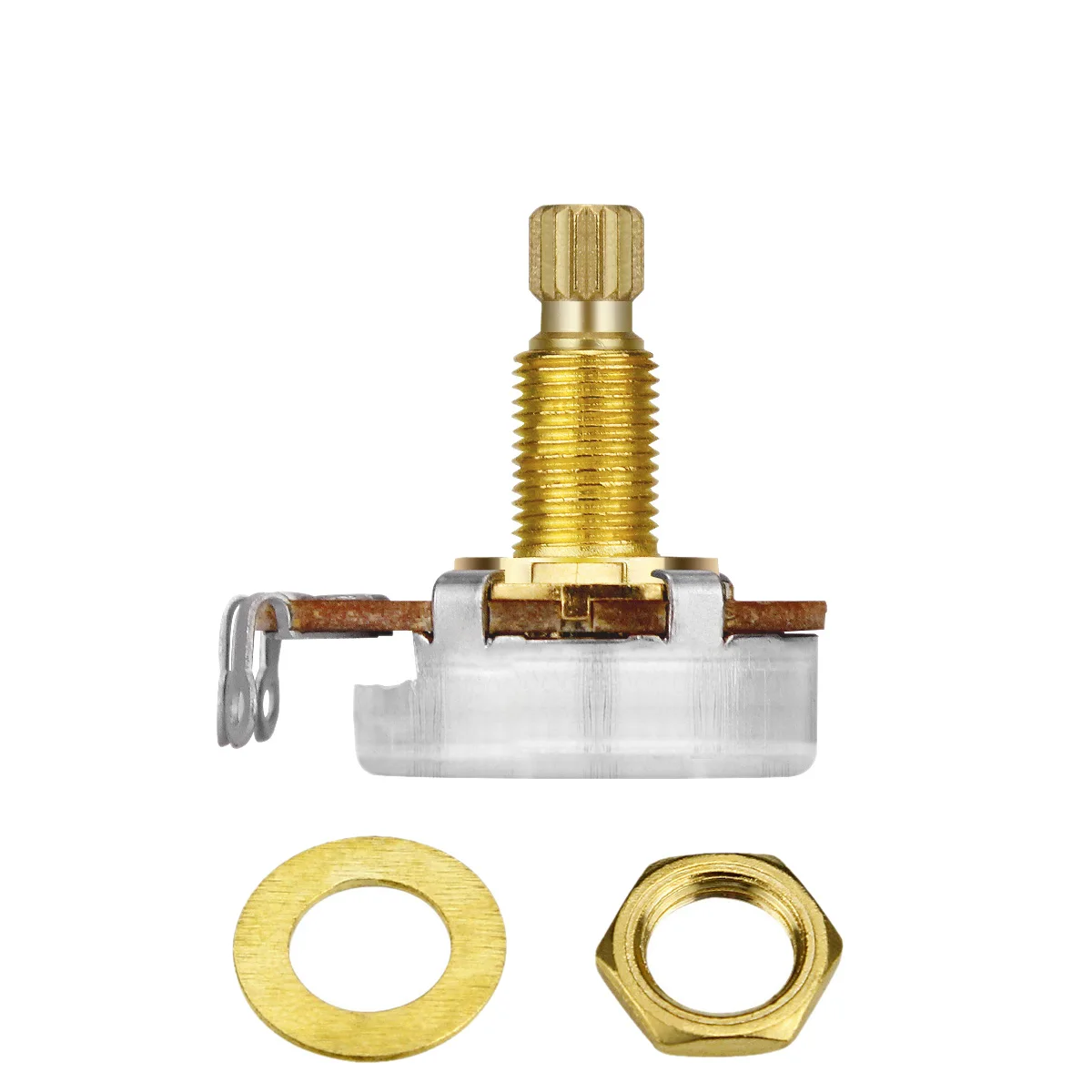 4 шт. потенциометры для гитары с длинным валом 18 мм|guitar potentiometer|a500k b500kpotentiometer guitar |