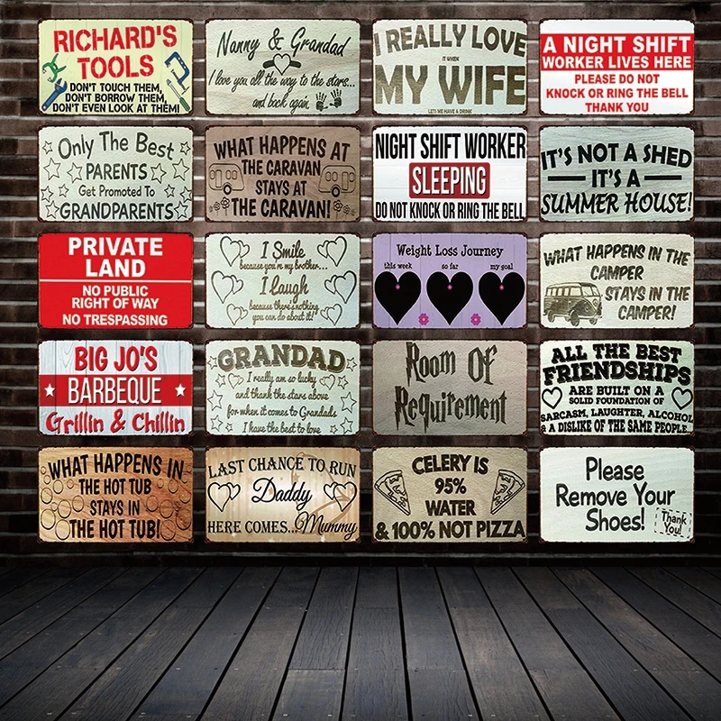 

[ Mike86 ] Quote Man Cave WIFI PIZZA Funny Metal Sign Wall Plaque Poster Retro Decor Painting Christmas Gift Decor Art FG-513