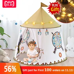 2018 детская палатка дом Портативный Замок принцессы подарок висящий флаг детская палатка игровая палатка на день рождения Рождественский