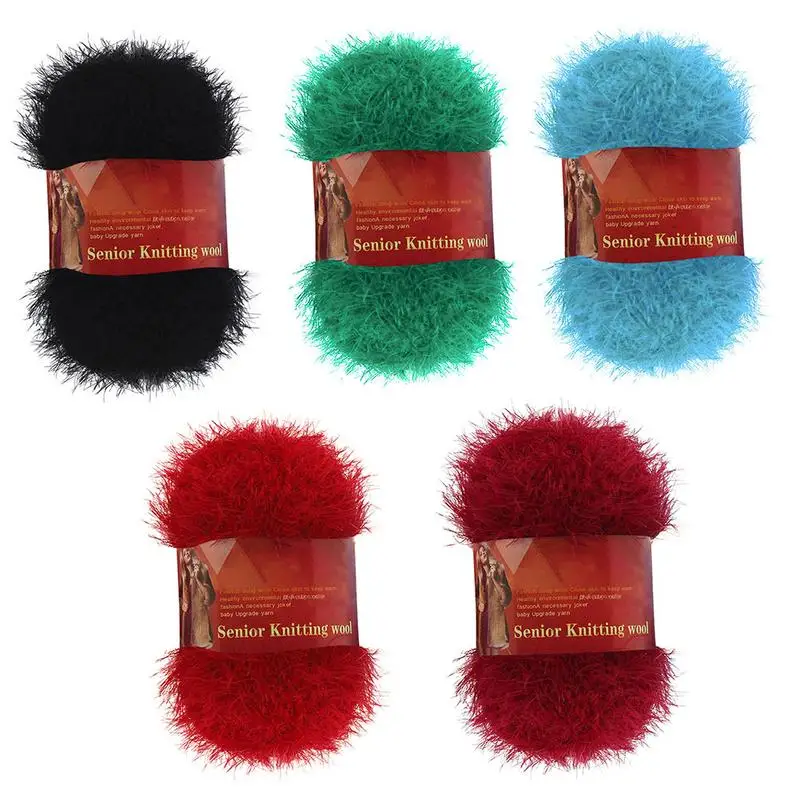 

Solid Color Plush Yarn Ball Soft Comfortable Warm Weaving Yarn Crochet Sweater Comfortable Warm Weaving Yarns