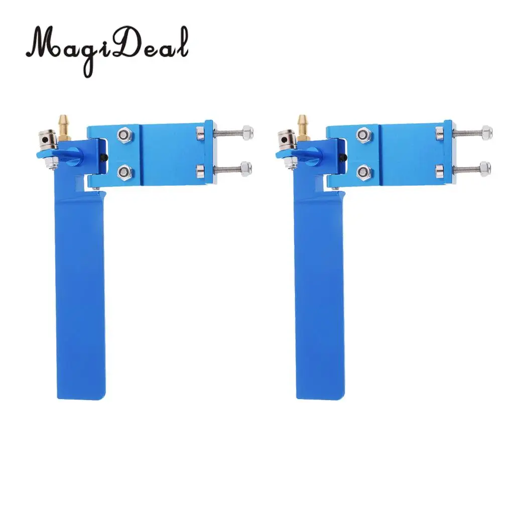

2x 95mm Water Rudder Absorbing Steering Rudder Cooling Water Pickup Suction Device for RC Racing Boat Blue