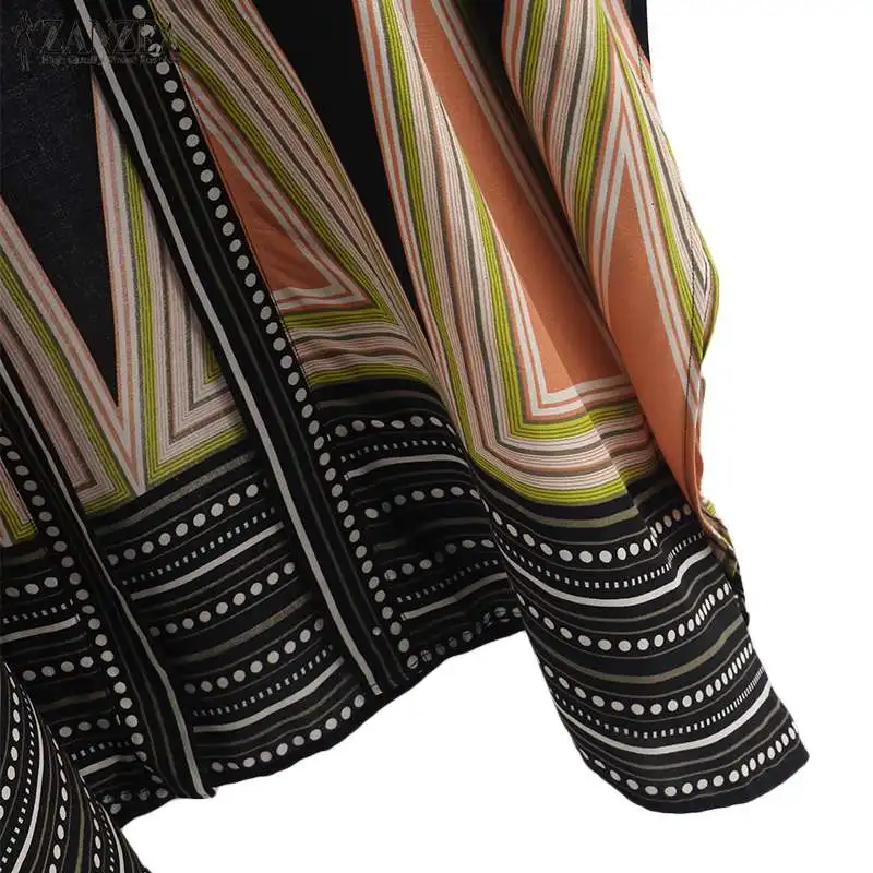 Plus Size Women's Bohemian Cardigan 2019 ZANZEA Summer Batwing Sleeve Blouse Casual Tunic Tops Shirt Female Japanese Kimono Cape