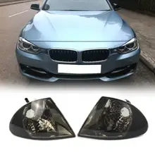 VODOOL 2 шт. прозрачные линзы автомобиля спереди сигнальные лампы индикатора сбоку угол света кадр без лампы для BMW 3 серии E46 седан 325i