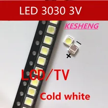 LEXTAR 200 шт/светодиодный подсветка 1 Вт 3030 3 v холодный белый 80-90LM ТВ применение